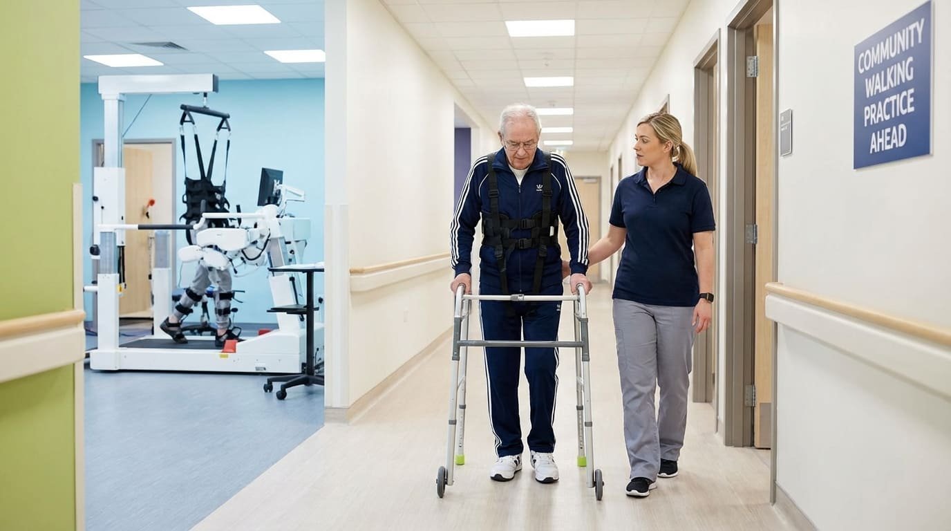 transition phase gait rehab after gait training
